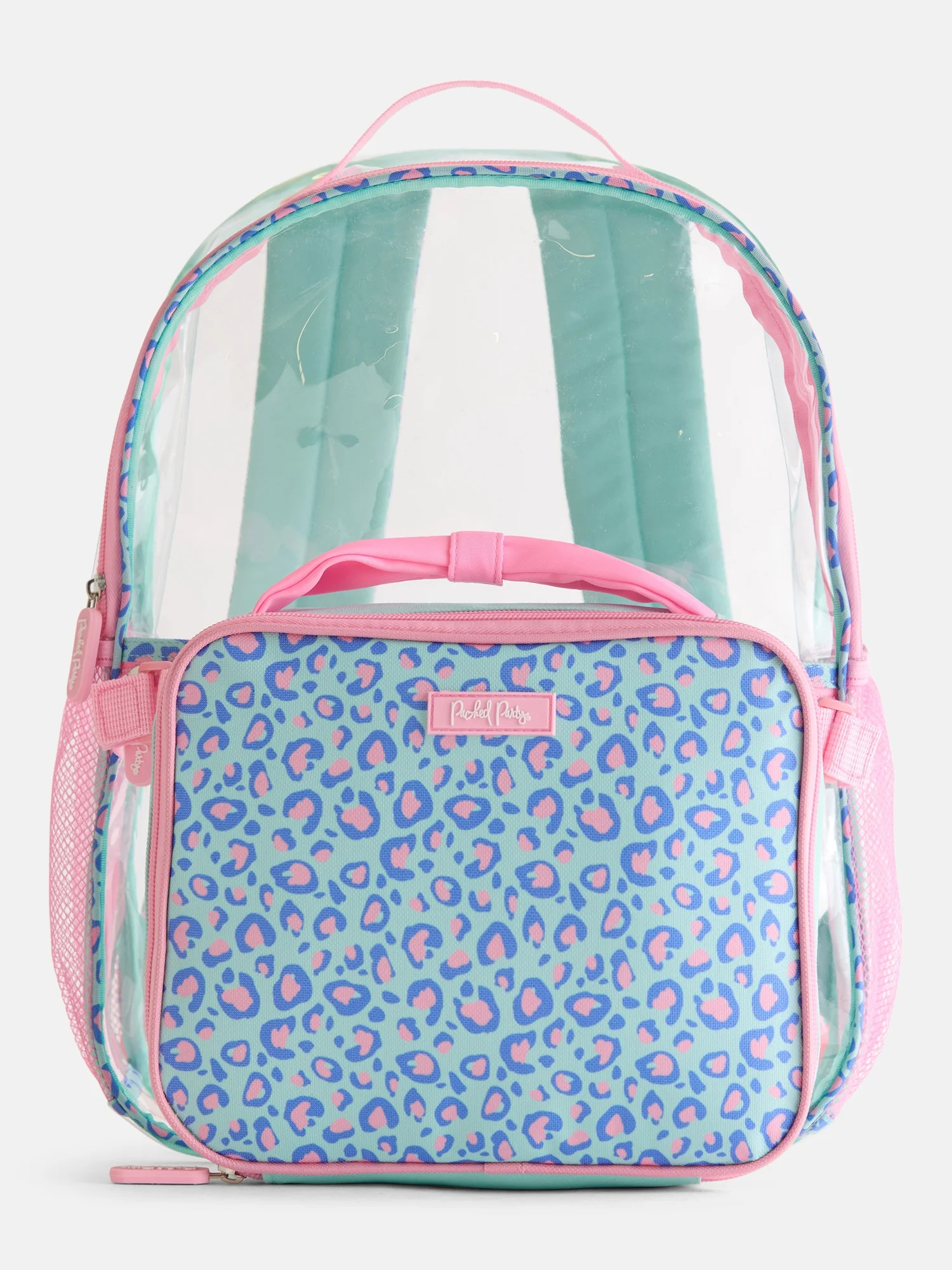 Packed Party Girls Leopard Clear Backpack and Lunch Bag Set | Walmart (US)