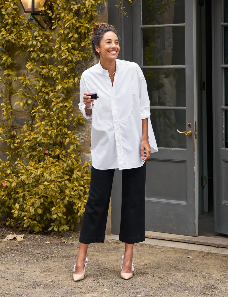 WESTPORT ILLUSION Black, Italian Dream Denim | Frank & Eileen