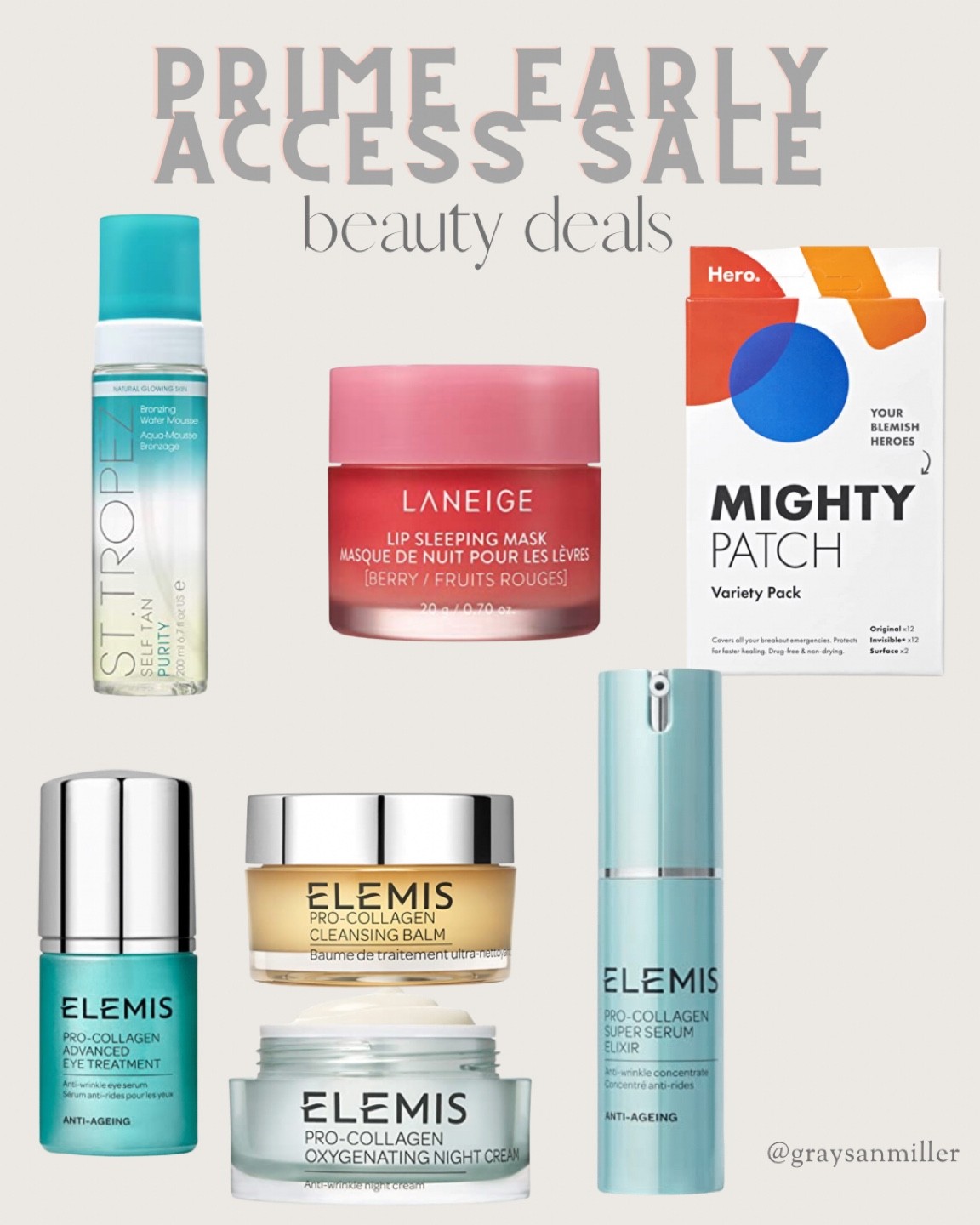 Prime Early Access sale deals on beauty like Elemis and St Tropez

#LTKHoliday #LTKsalealert #LTKunder50