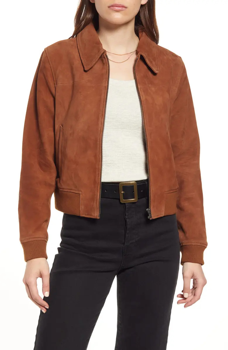 Suede Bomber Jacket | Nordstrom