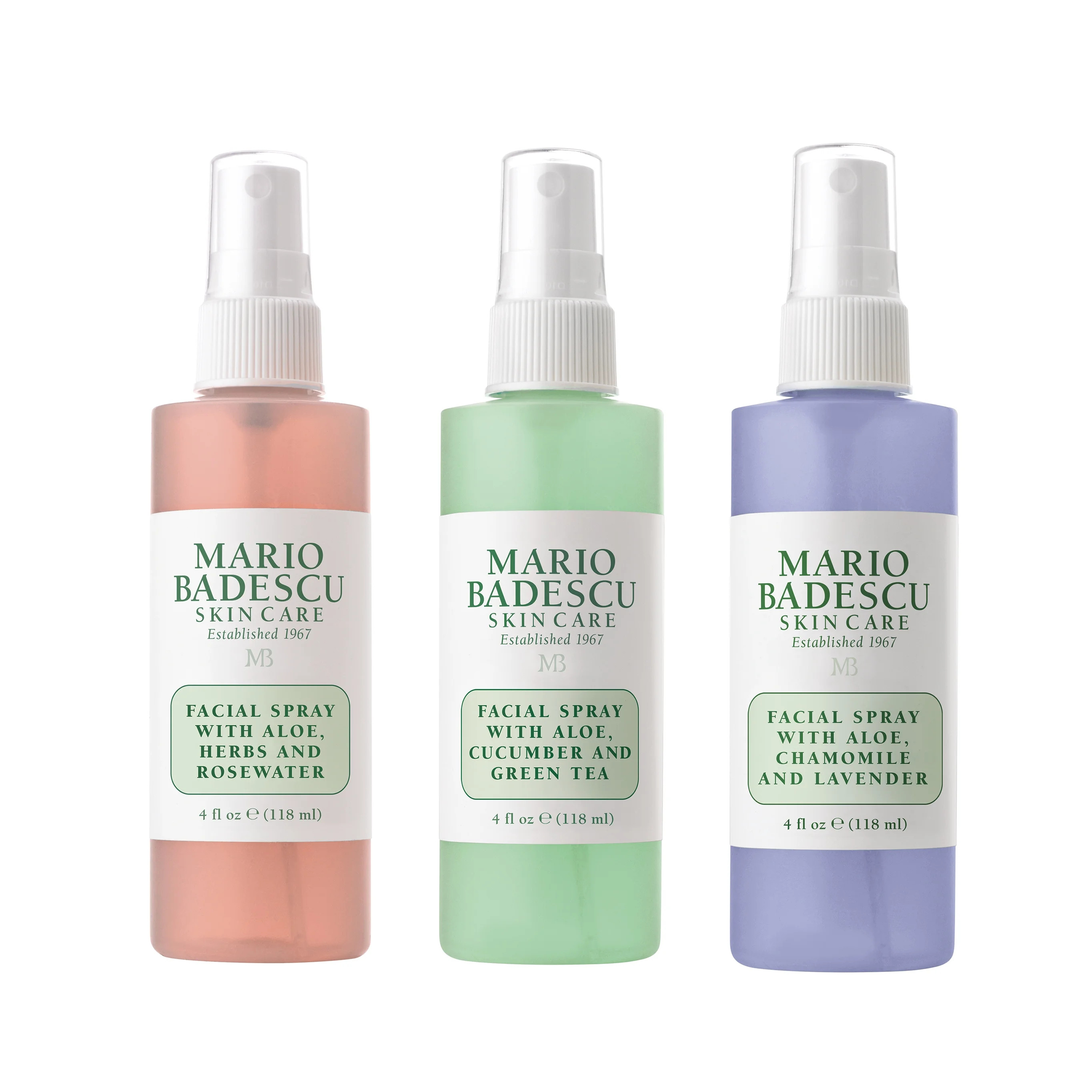 Mario Badescu Spray Facial Facial Spray Spritz Neblina Brillo 3 Piezas Set, 4 fl oz | Walmart (US)