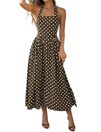 Lingswallow Women Vintage Polka Dot Dress - Retro Tea Party & Cocktail Dress for Wedding Guests, Bridal Showers, and Casual Wear | Amazon (US)