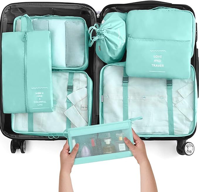 KPX Packing Cubes for Travel, Travel Luggage Packing Organizers, Travel Accessories Large Toiletr... | Amazon (US)