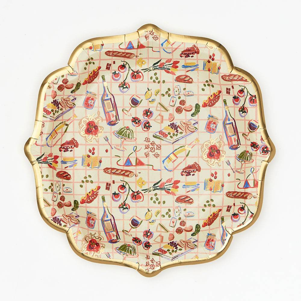 Picnic Icon Large Plates | Paper Source | Paper Source