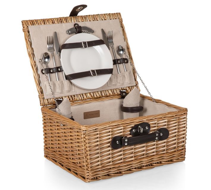 Classic Woven Picnic Basket - Set for 2 | Pottery Barn (US)