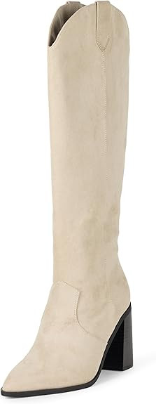 The Drop Women's Cassandra Knee-high Western Boot Overknee | Amazon (US)