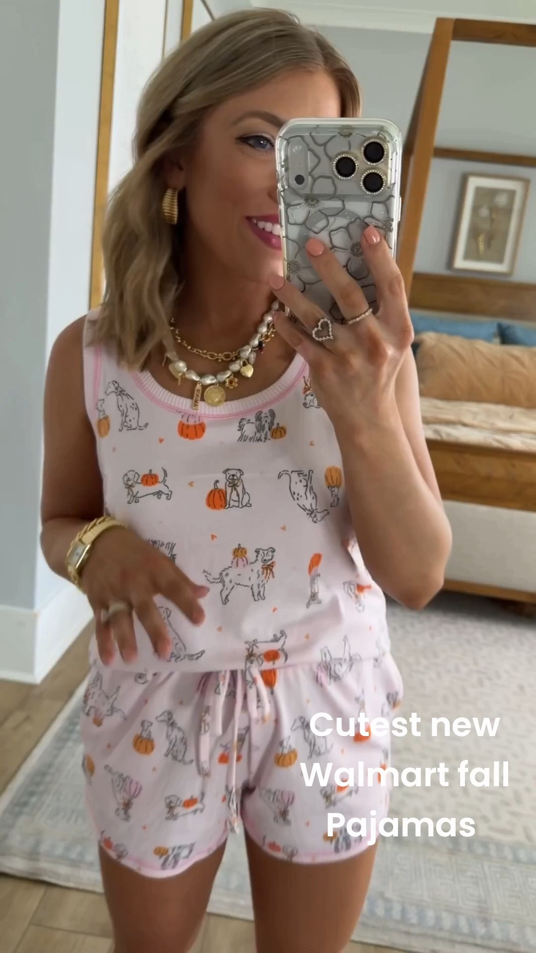 The cutest little Walmart find for spooky season! 🎃 These Halloween pajamas are lightweight, incredibly soft, and perfect for cozy movie nights, pumpkin decorating, or slow fall mornings with coffee. I love grabbing seasonal pajamas early because the cutest prints always sell out fast!

#WalmartFinds #WalmartStyle #HalloweenPajamas #HalloweenStyle #FallFavorites #CozySeason #PumpkinSeason #AffordableFashion #MatchingPajamas #FallStyle #CutePJs #WalmartFashion #SeasonalFinds #CozyVibes #HalloweenReady #FallEssentials #ComfyStyle

#LTKootd #LTKmorningroutine #LTKselfcare