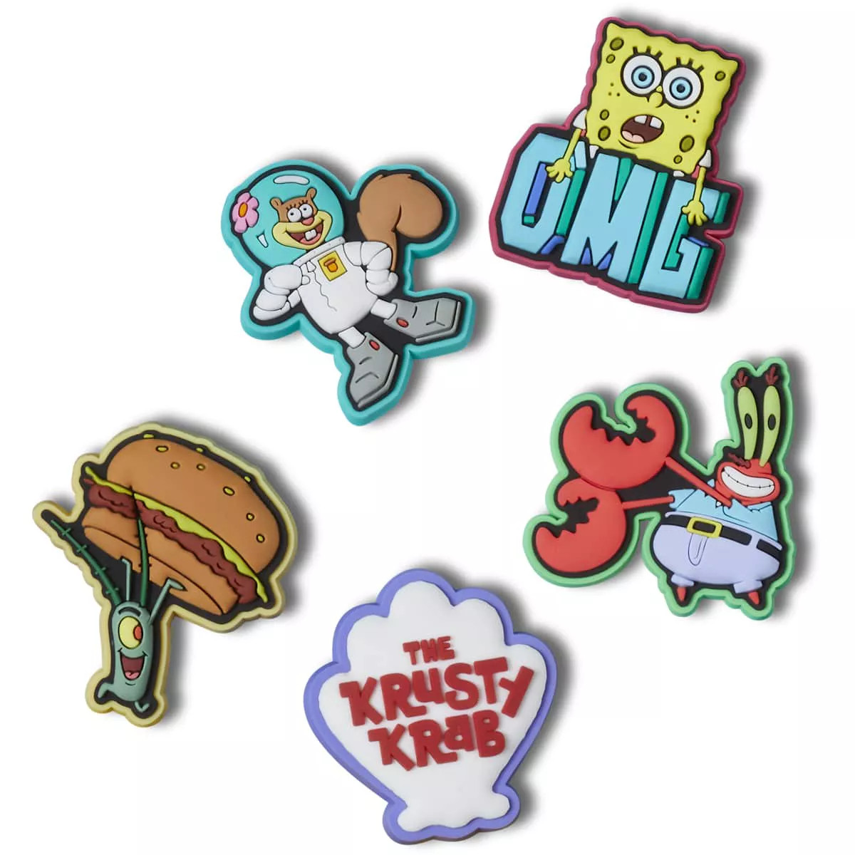 Crocs Jibbitz Kids Spongebob Squarepants Nickelodeon Shoe Charms 5pk | Target