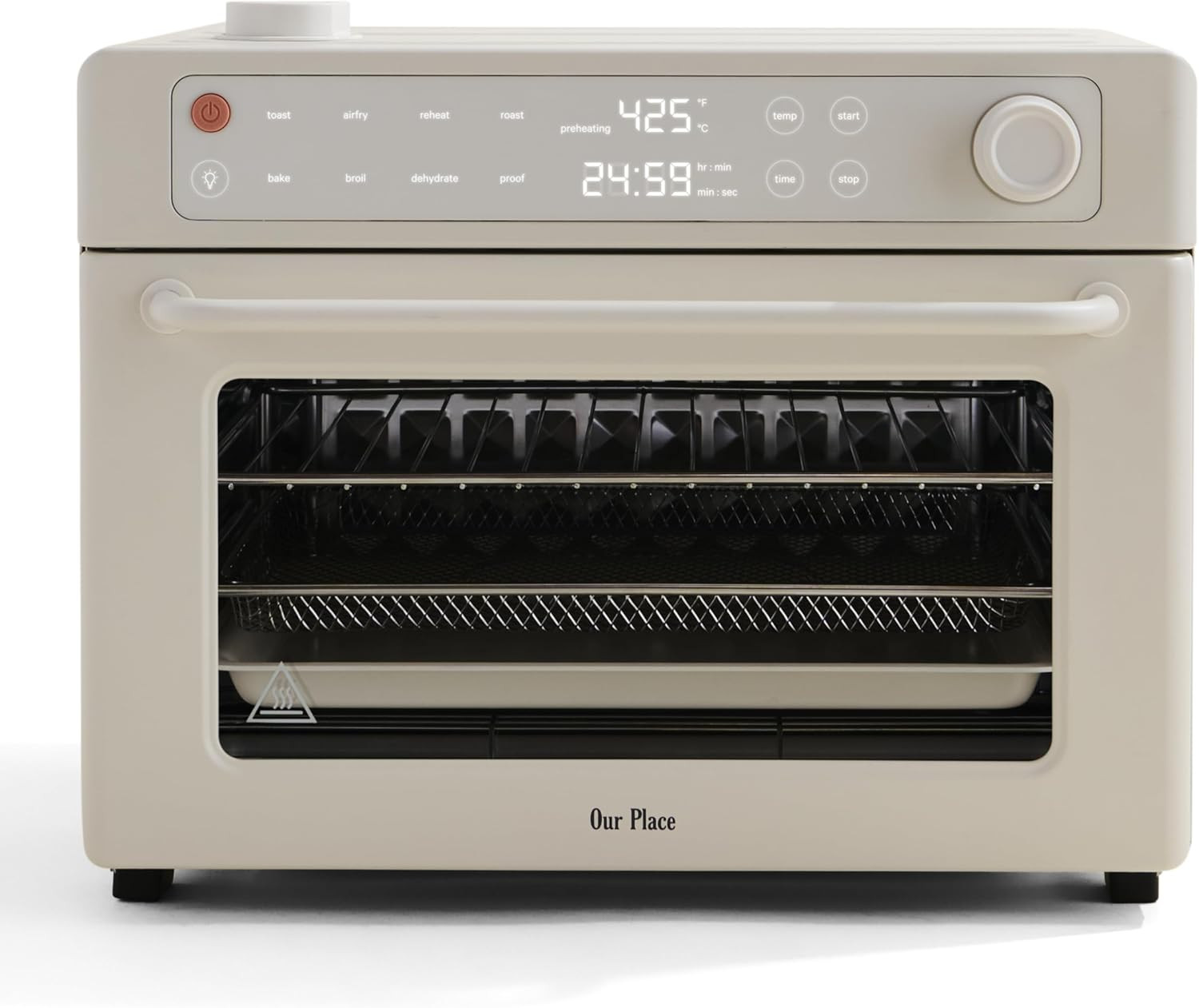 Our Place Wonder Oven Pro | 8-in-1 Digital Countertop Oven with Large 32Qt Capacity | Non-toxic, Quartz & Stainless Steel | Air Fry, Toast, Roast, Bake, Reheat, Broil, Reheat & Dehydrate | Cream | Amazon (US)