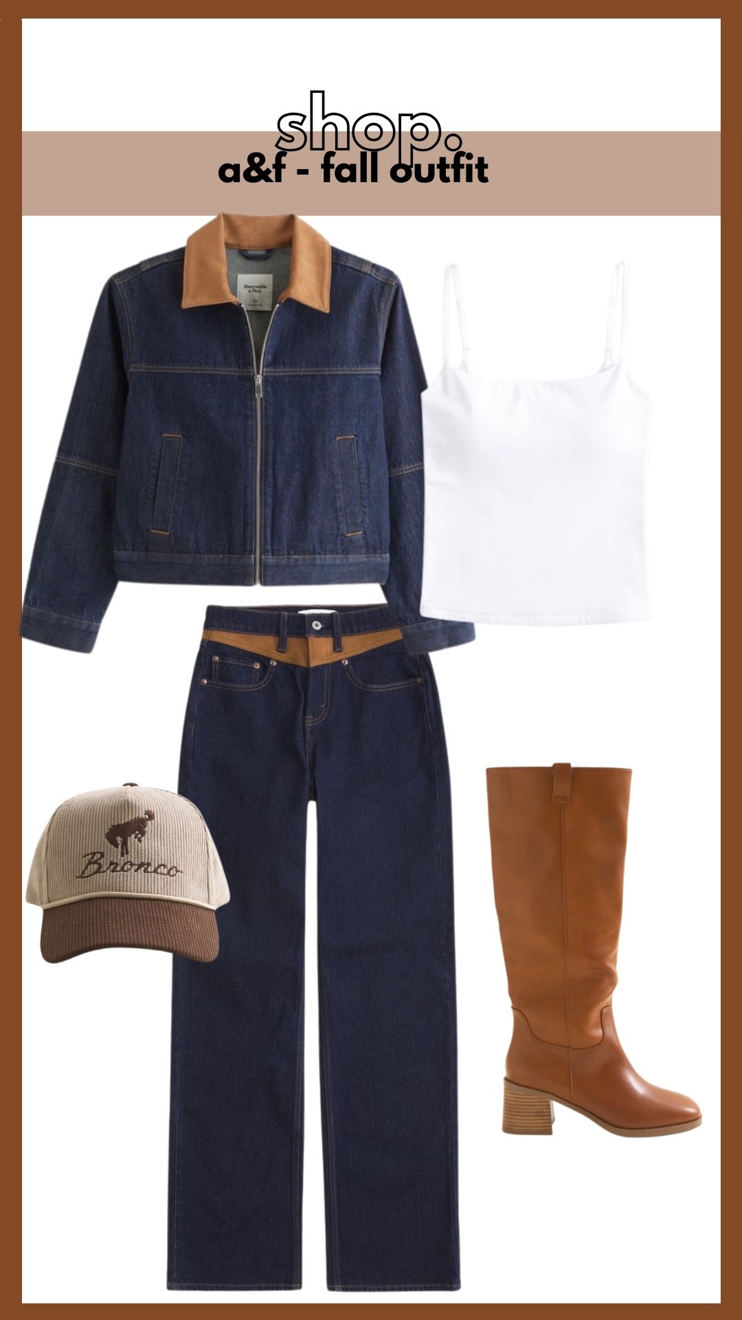 Abercrombie outfit, fall outfits, a&f outfits, denim outfits, boots, tank top 

#LTKSeasonal #LTKShoeCrush #LTKStyleTip