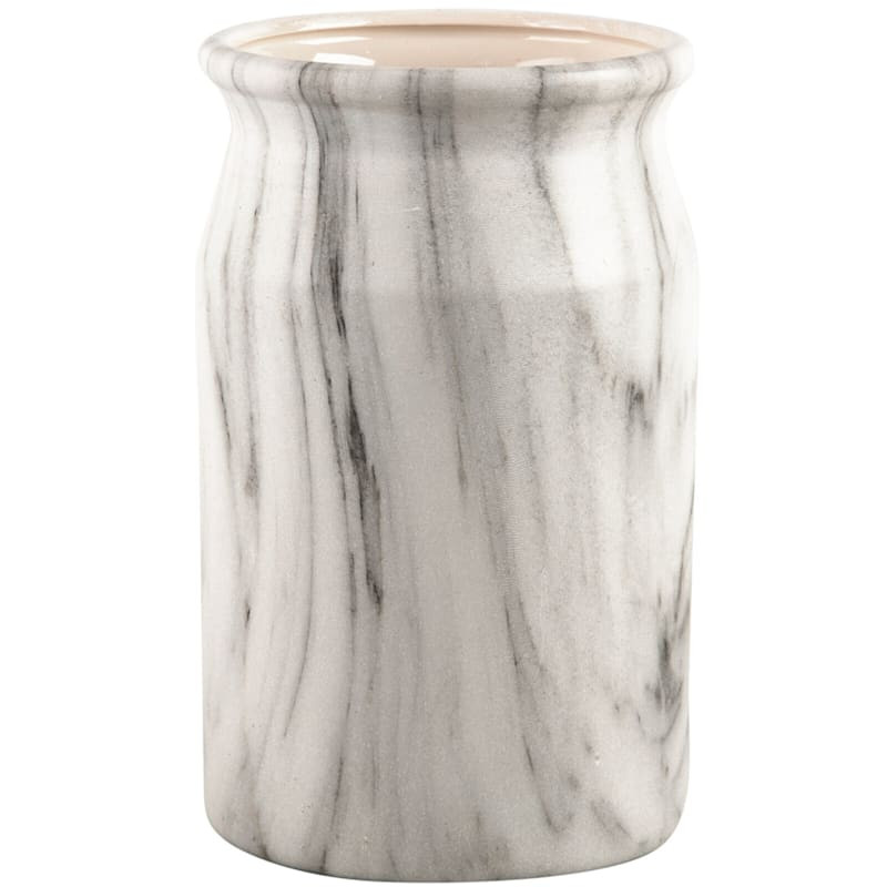 Marbled Stoneware Utensil Crock | At Home