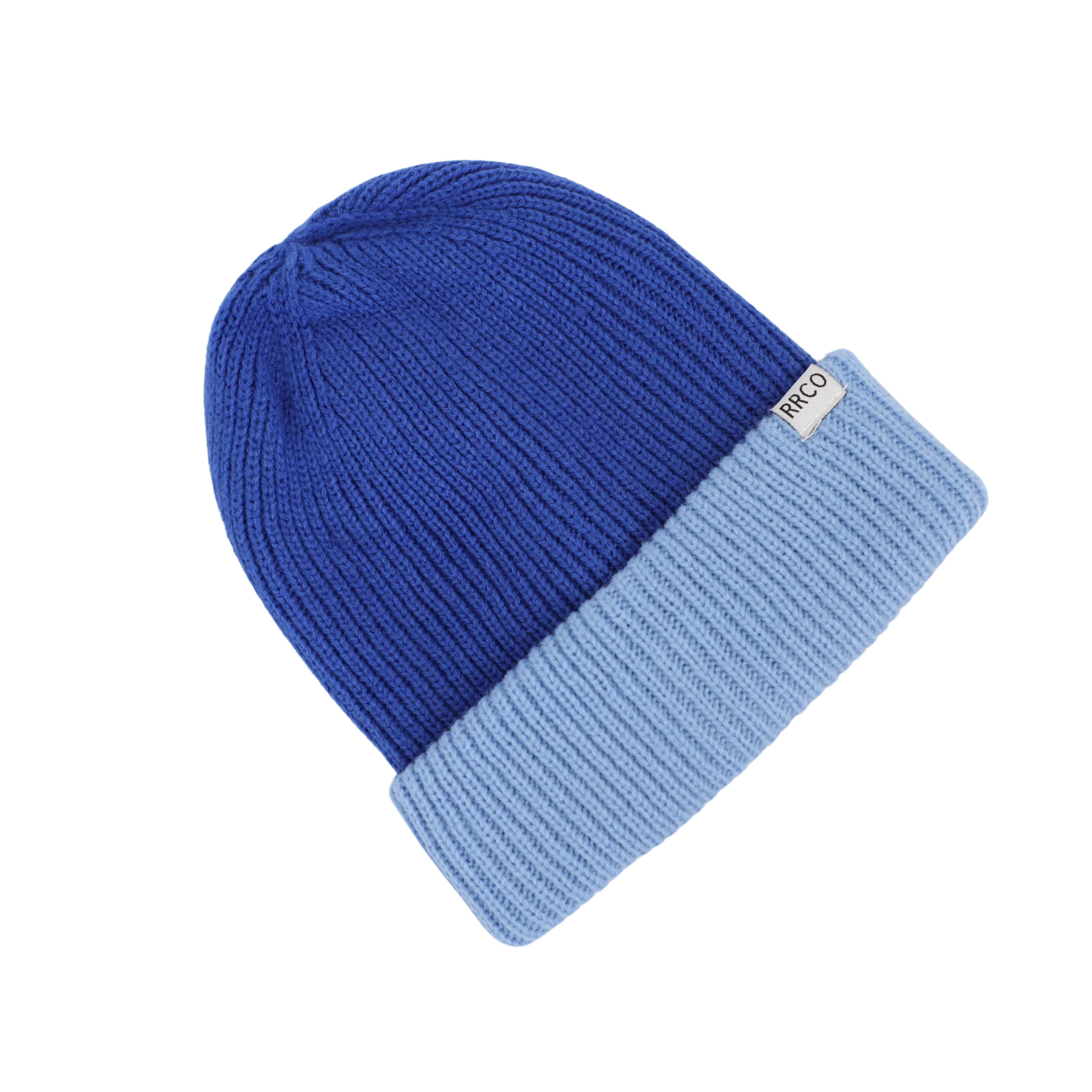 Thick Knit Beanie Dark Blue/Light Blue Youth/Adult | Rad River Co.