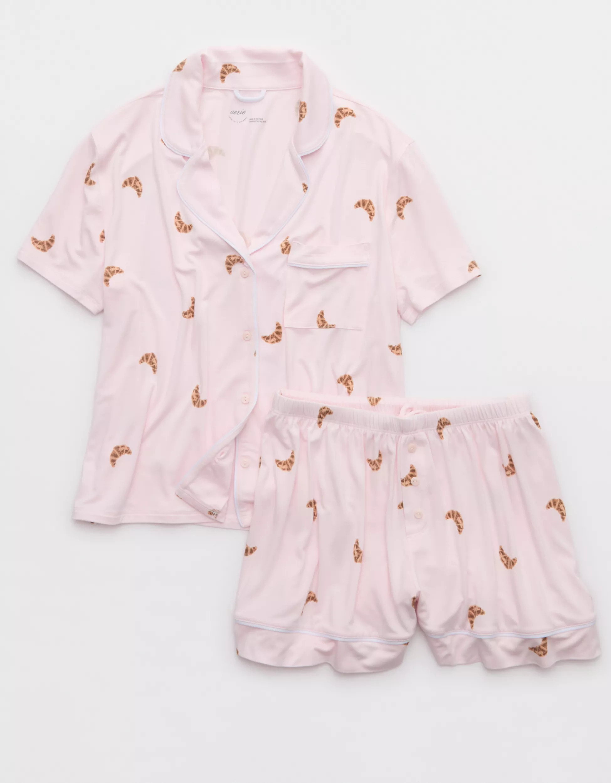Aerie Real Soft® Piping PJ Set | American Eagle Outfitters (US & CA)