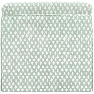 THE SKIRTED OTTOMAN :: TILLY PRINT // EUCALYPTUS | LITTLE DESIGN LLC