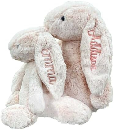 Personalised Custom Plush Bunny Custom Embroidered Easter Bunny First Easter Gift Personalised Ea... | Amazon (US)