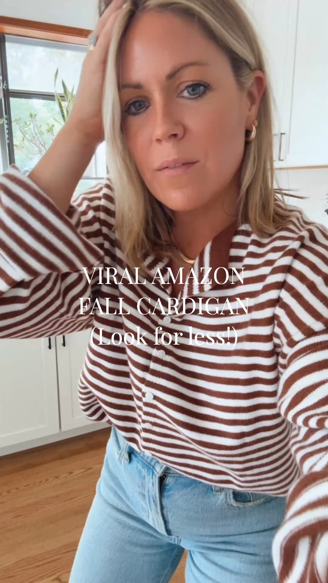Viral Amazon Fall Cardigan (look for less!) Wearing a S - comes in lots of other striped options.

#LTKSaleAlert #LTKPetite #LTKootd