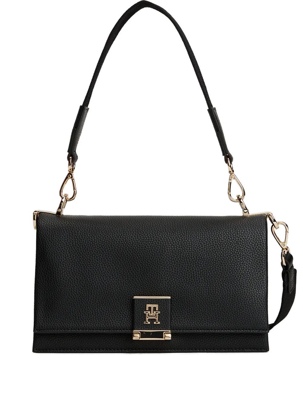 Tommy Hilfiger Logo Plaque Crossbody Bag | Black | FARFETCH | Farfetch Global