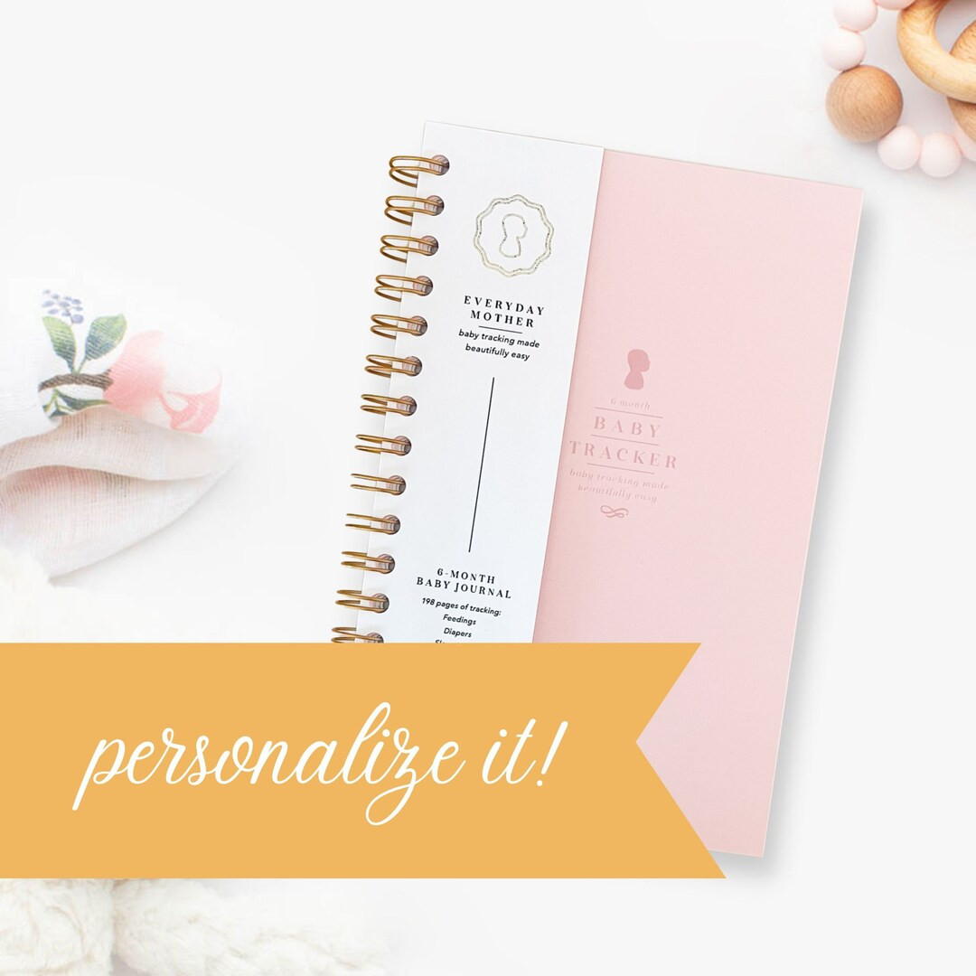 Custom Baby Log Book PINK Baby Tracker Journal Infant Feeding Diary Pumping Tracker Newborn Journ... | Etsy (US)