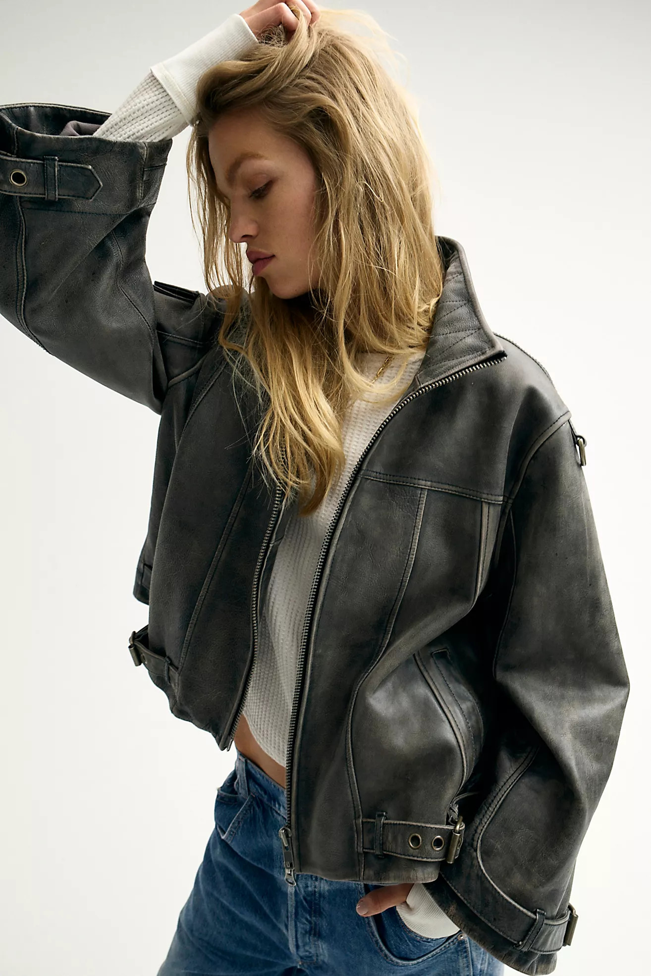 We The Free Skyline Leather Jacket | Free People (UK)