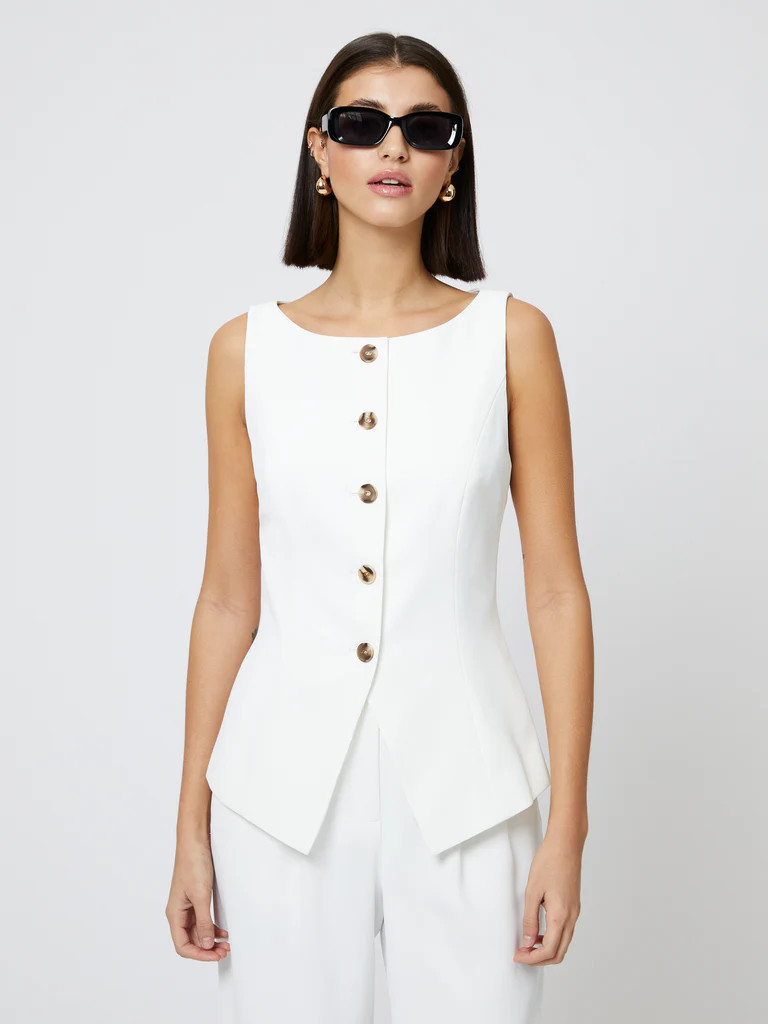 Harry Suiting Waistcoat Top | French Connection (US)