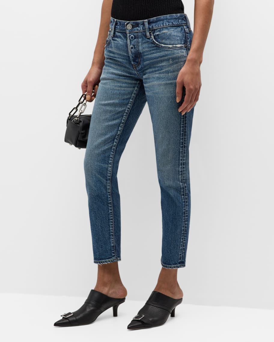 MOUSSY VINTAGE Alice Tapered Cropped Jeans | Neiman Marcus