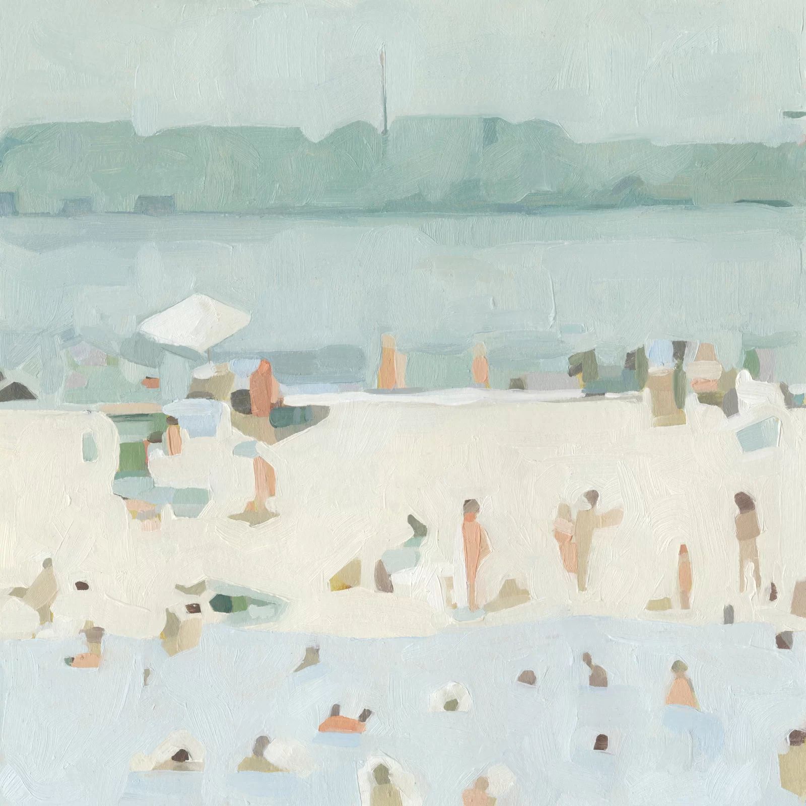 Sea Glass Sandbar I by Emma Scarvey - Painting on Canvas | Wayfair North America