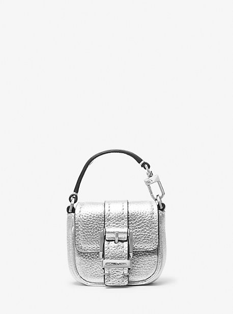 Zoe Metallic Pebbled Leather Airpod Case for Apple Airpods Pro® | Michael Kors US