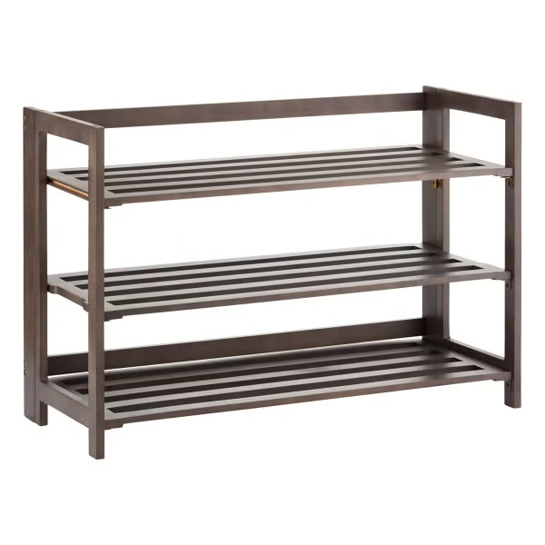 The Container Store 3-Tier Folding Shoe Rack | The Container Store