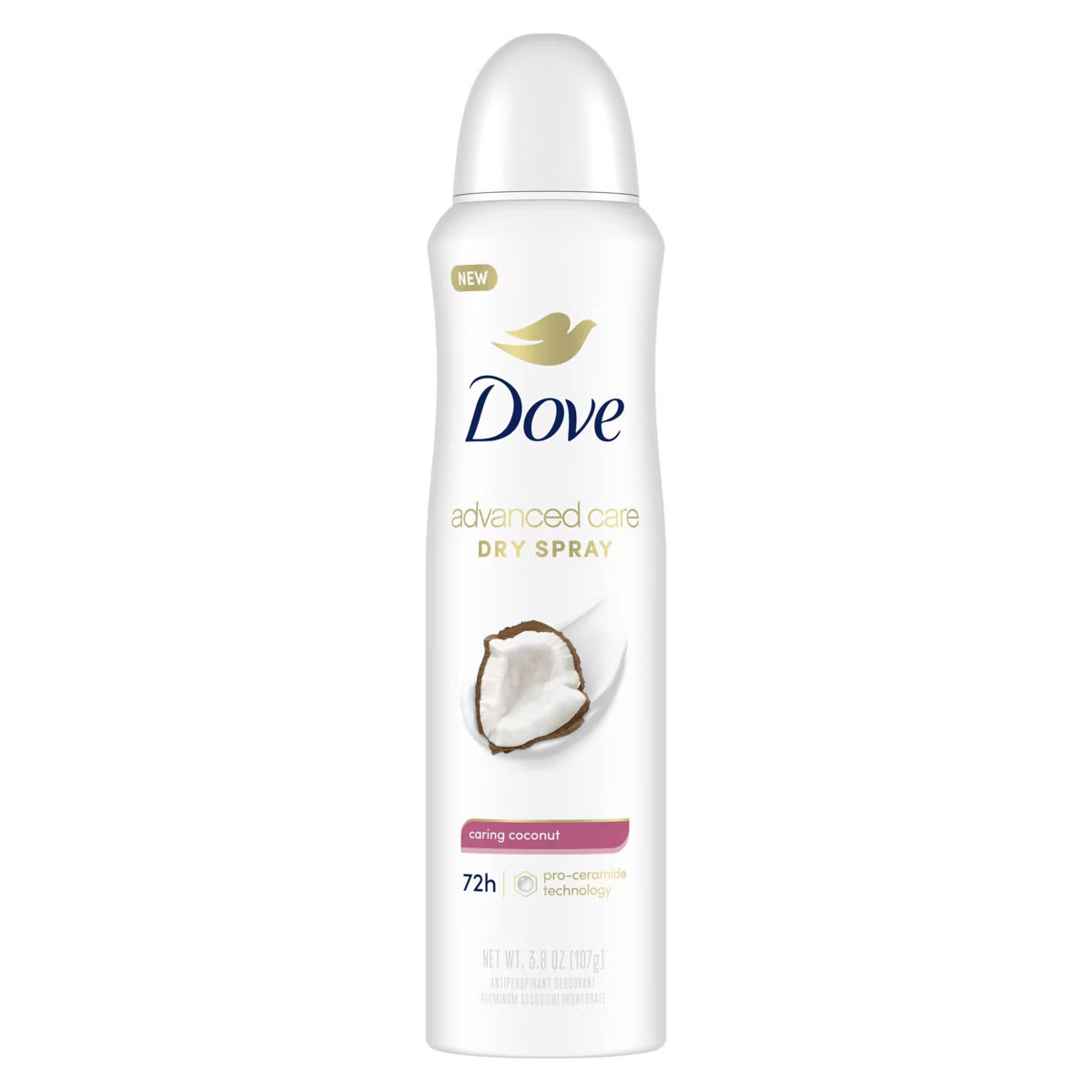 Dove Beauty Advanced Care Caring Coconut 72-Hour Women's Antiperspirant & Deodorant Dry Spray - 3... | Target