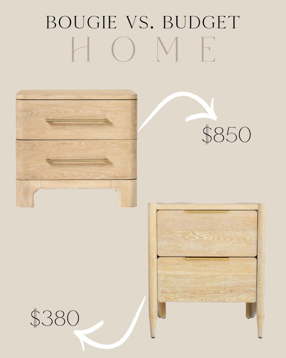 Bougie vs Budget Finds 

#LTKhome