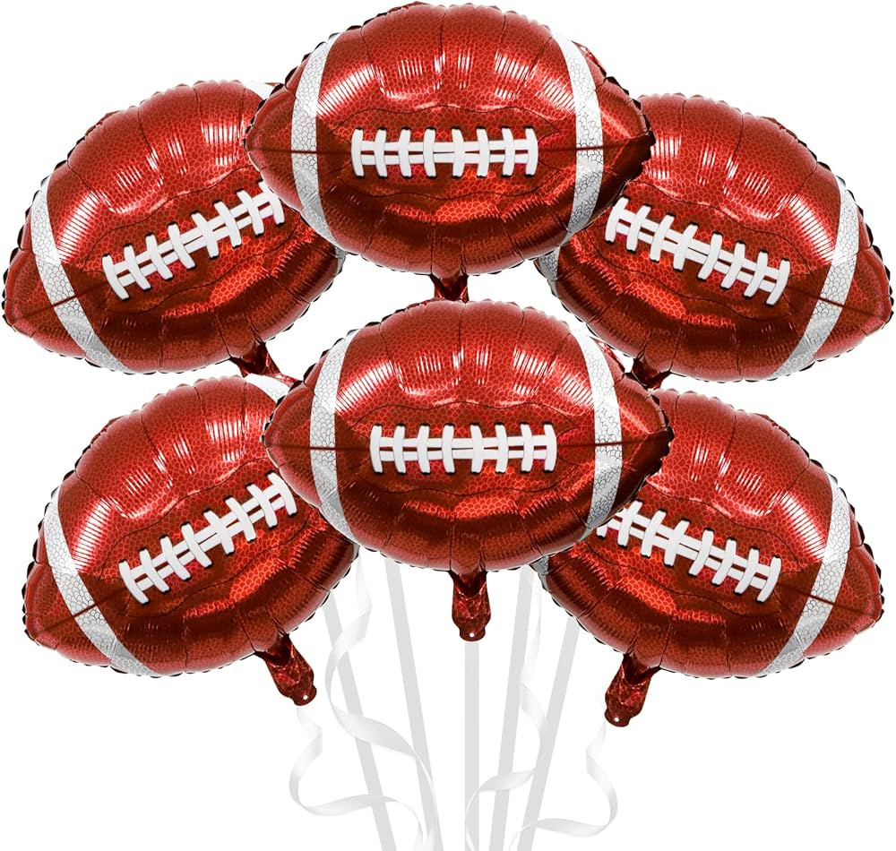 Football Balloons, 6pcs Football Superbowl Party Decorations, 18 inch Football Balloon arch Party... | Amazon (US)