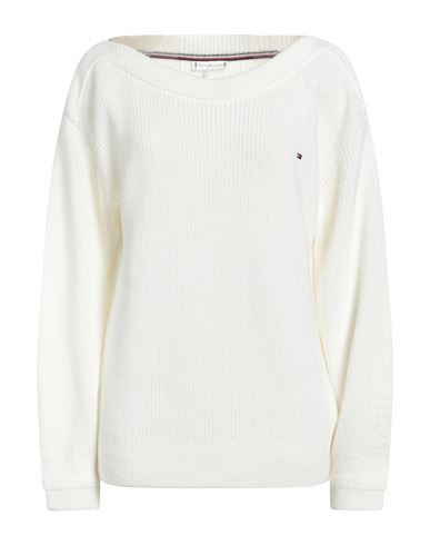 Tommy Hilfiger Woman Sweater Off white Size XS Cotton | YOOX (US)