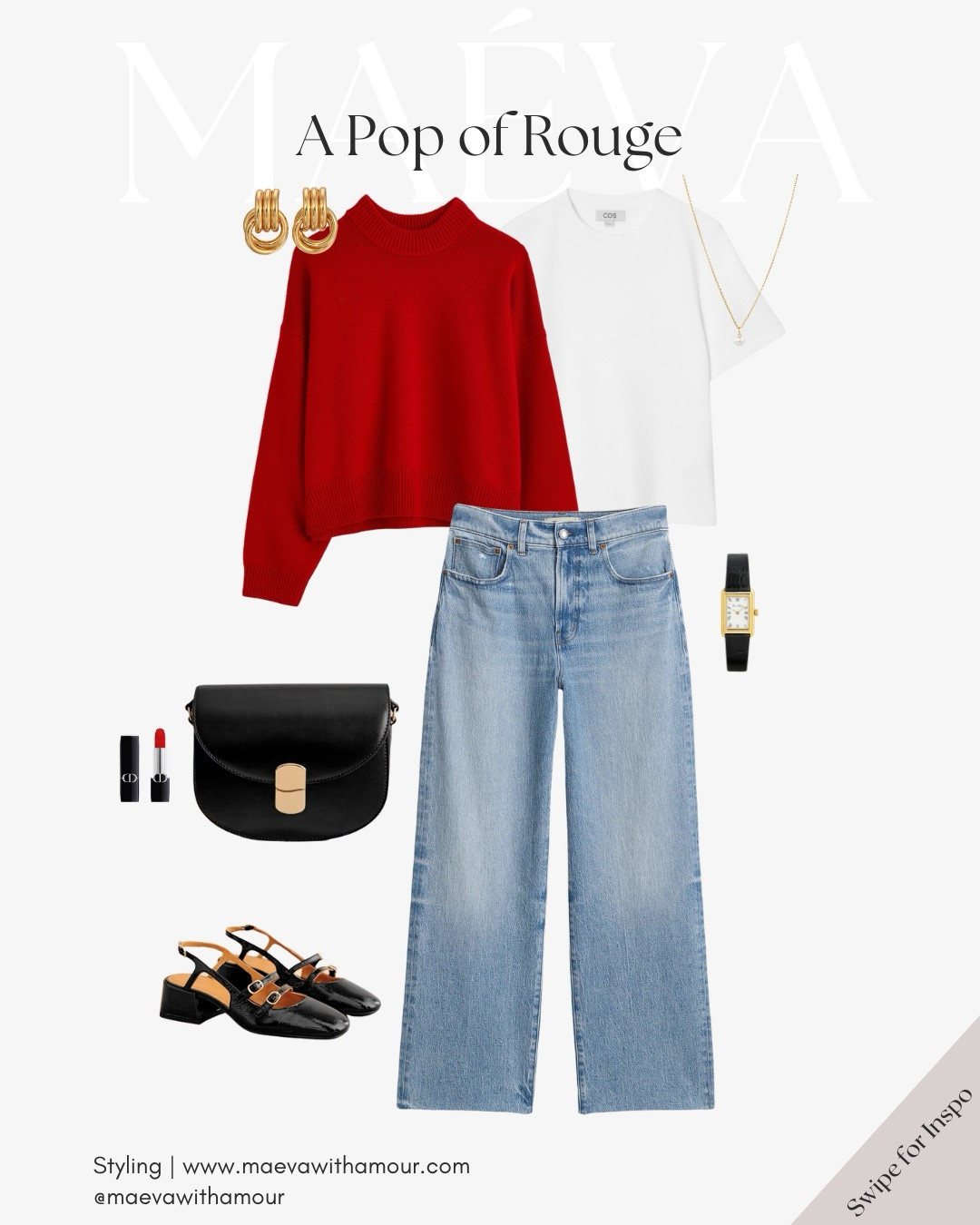 A Pop of Rouge: A Little Love for You ❤️ Sometimes, it’s the smallest details that make the biggest difference! This cozy red sweater is a reminder to wear your confidence and embrace the beauty of bold choices! 

❤️ Adore this look? Comment SHOP to receive a DM with the link or head to the link in bio to shop the looks & more!

👉 Save this look for inspiration and follow for more style ideas! 

✨ Discover French-inspired style and chic wardrobe tips daily, designed to elevate your everyday fashion!

With Amour, M.

🏷️
#ParisianStyle #ParisFashion #frenchstyle #parisfashion #parisstyle #howtodresslikeafrenchgirl #outfitinspo #ootdinspo #frenchgirl #paris #parisianstyle #parisianaesthetic #frenchaesthetic #parisienne #modefrancaise #ootd #parisoutfit #chicoutfit #oldmoneyaesthetic #sezane #sezanelovers #love #amour #valentinesday 

#LTKMostLoved #LTKSeasonal #LTKStyleTip