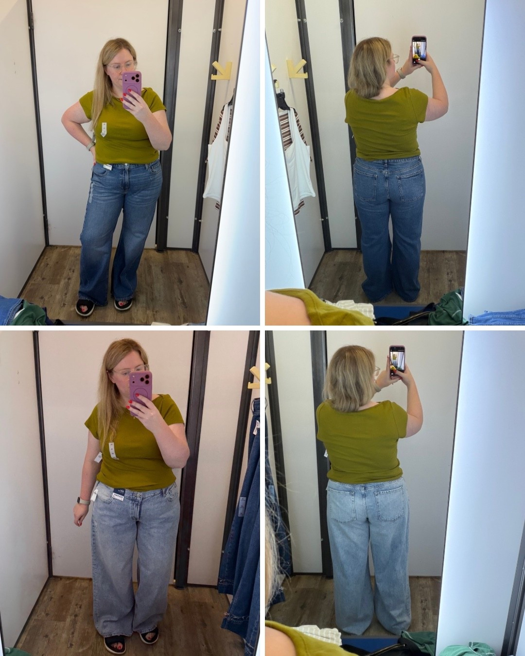 If you’re curious like me about what these look like on midsize 5’3” girlies, here ya go!

#LTKMidsize #LTKPetite #LTKSaleAlert