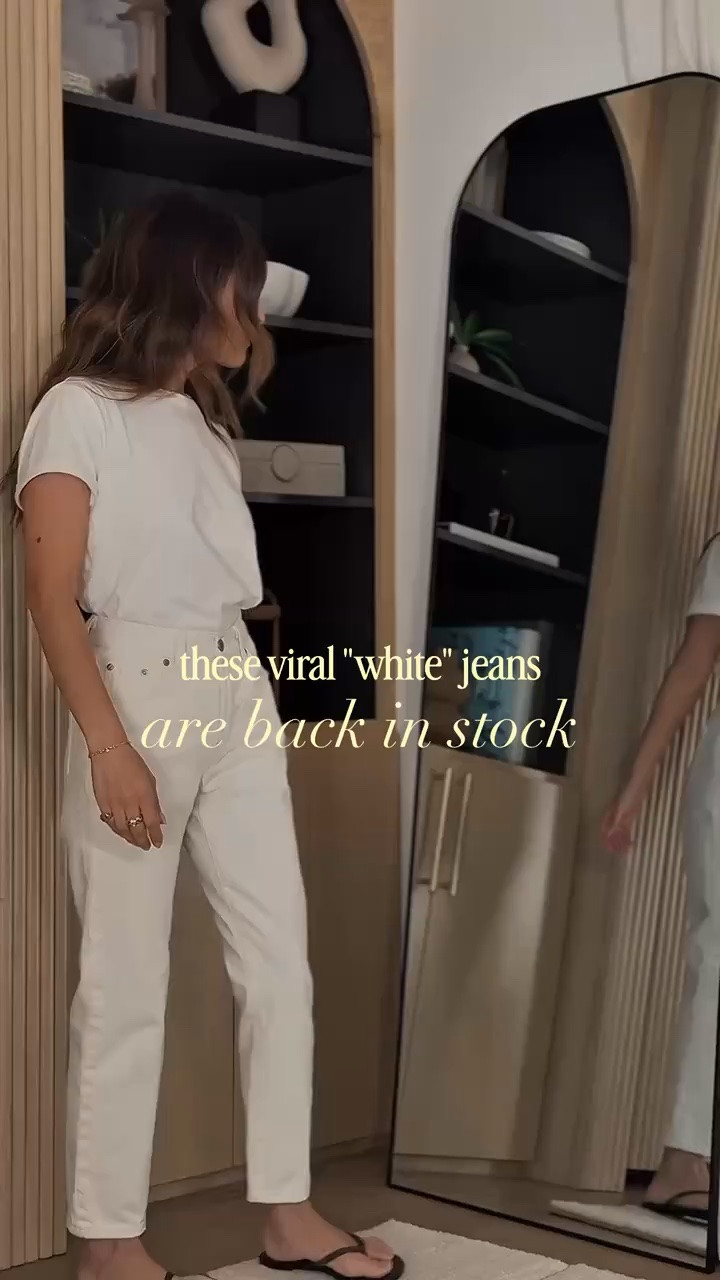 NOW ON SALE! LAST DAY! 

I know this is gonna piss some people off, but if you're still wearing porcelain white jeans, it's time to make a change.

The tone for this summer is richer, more elegant, and much more wearable than a stark white.

This more straight cut also makes them so easy to style both casually and even more dressed up. The fit should be feel relaxed not super fitted. Or skinny!

They come in sizes 23-34. And because they're cropped, they come in a 26" inseam. Petite girls rejoice!

#LTKmomlife #LTKootd #LTKSaleAlert