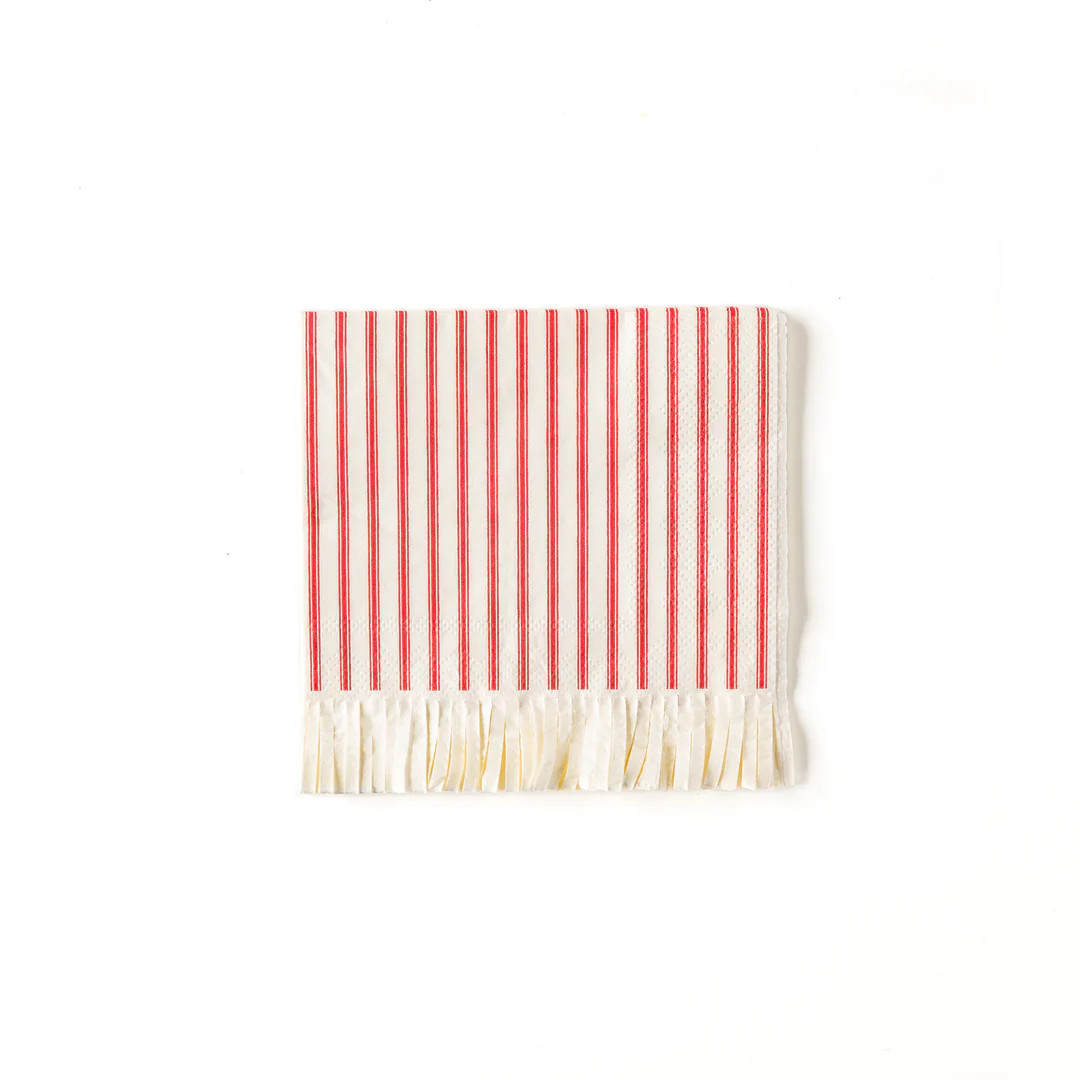 Believe Fringed Cocktail Napkin | My Mind's Eye