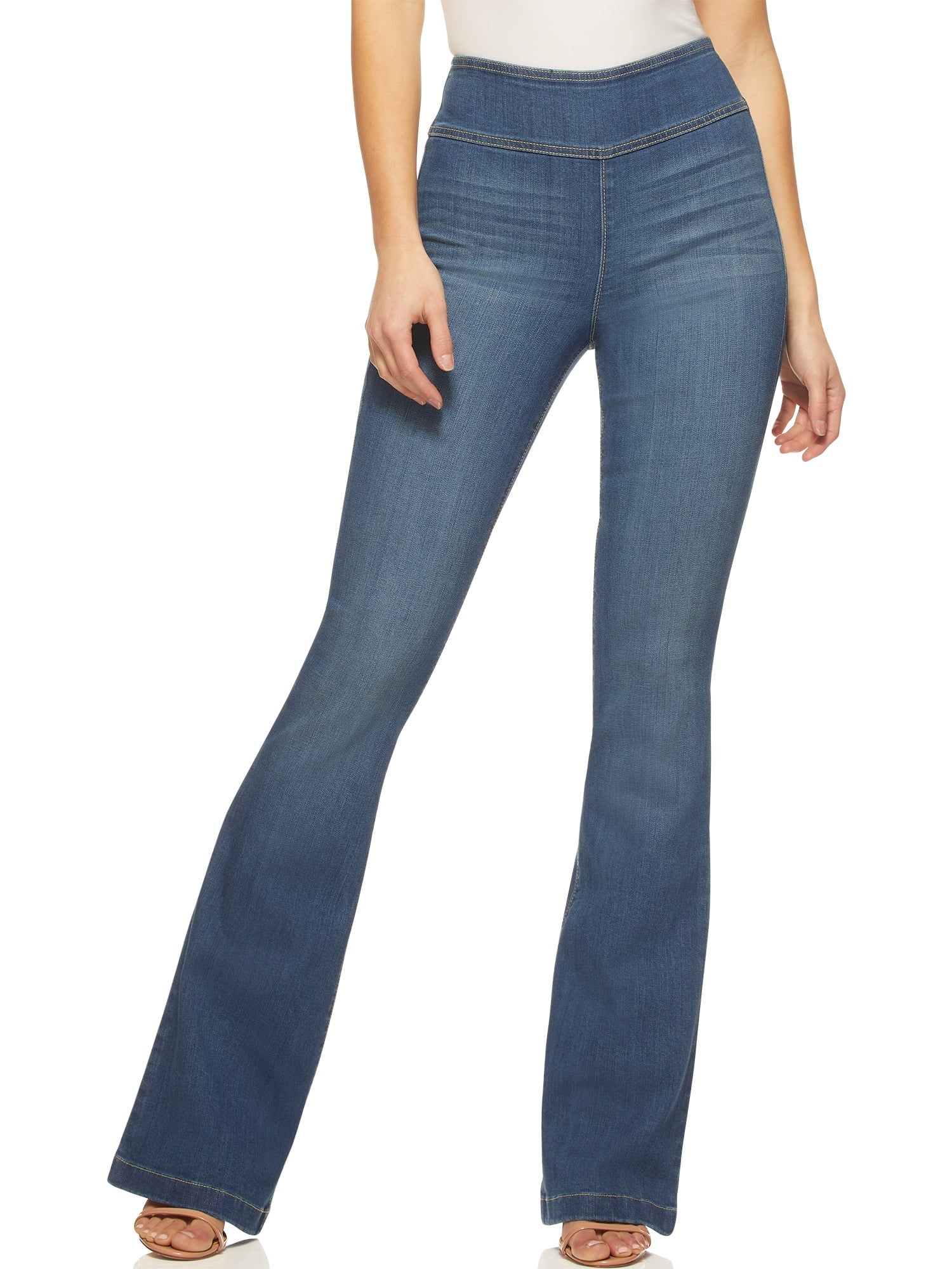 Sofia Jeans by Sofia Vergara Women’s Melisa Pull-On Flare Jeans | Walmart (US)