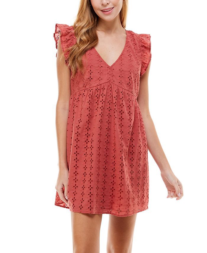 Crystal Doll
          
  
  
      
          Juniors' Ruffled Eyelet Dress | Macys (US)