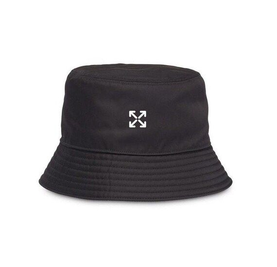 Off-White Style | Unisex | Black Bucket Hat | Embroidered Logo | Best Quality | Free Shipping ! | Etsy (US)