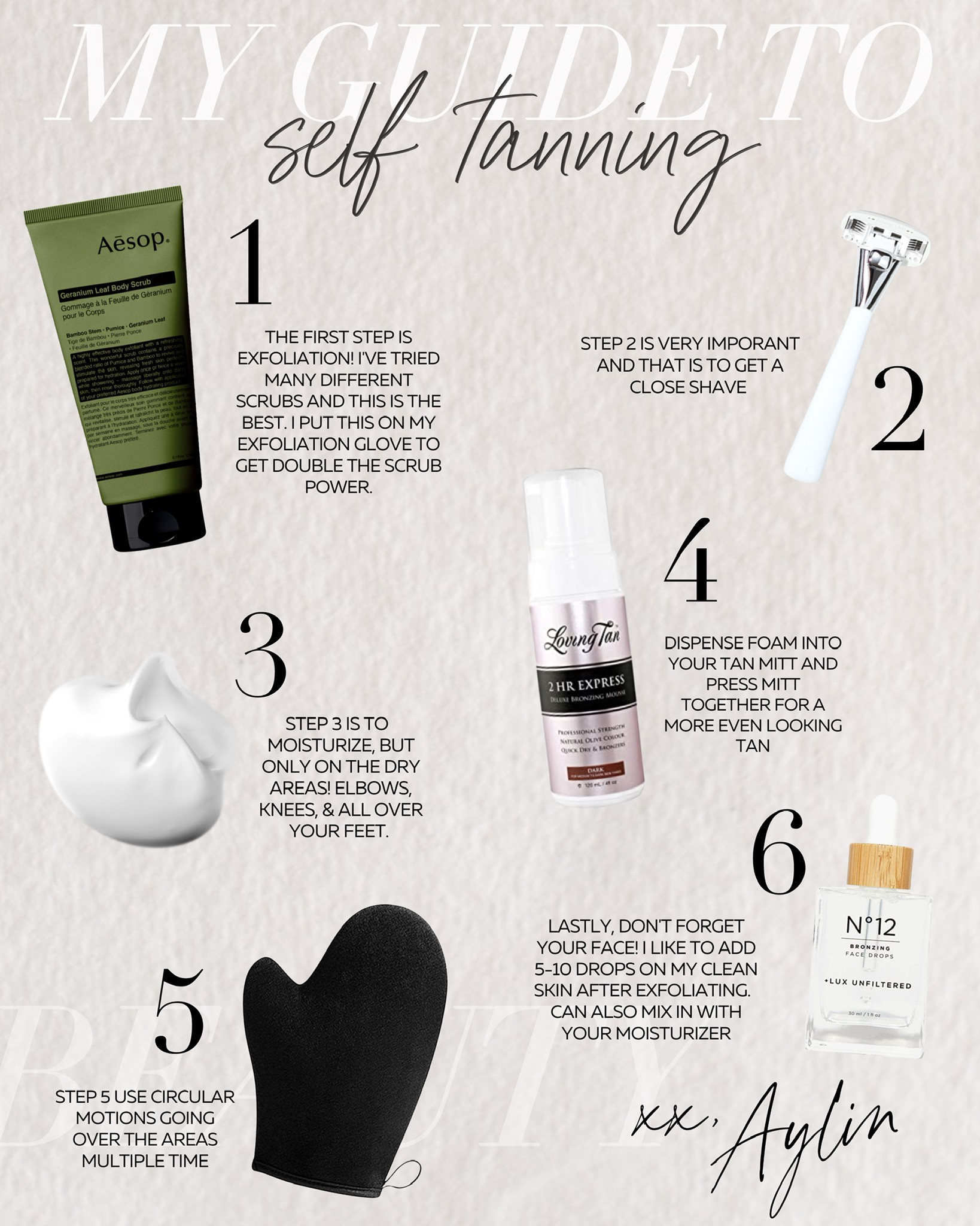 My guide to self tanning #StylinbyAylin 

#LTKSeasonal #LTKunder100 #LTKbeauty