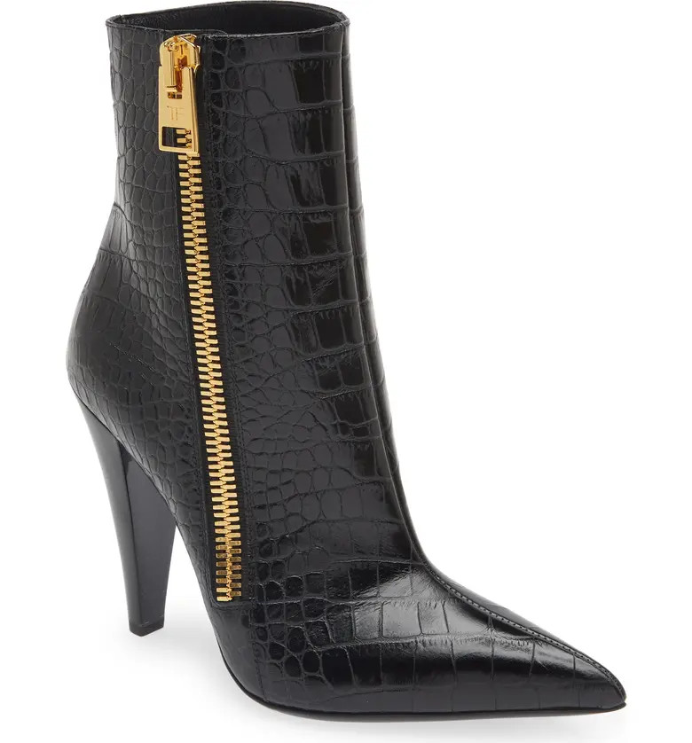 Alligator Embossed Bootie (Women) | Nordstrom
