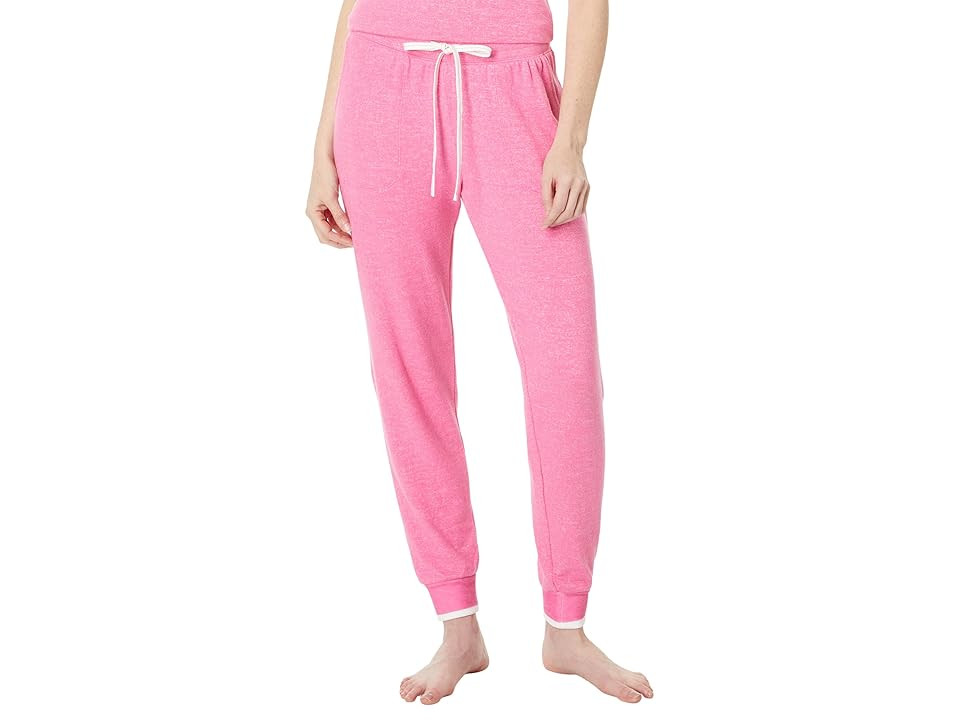 P.J. Salvage Vintage Remix Banded Pant Women's Pajama Hot Pink : SM (US 4), Polyester/Rayon | Zappos