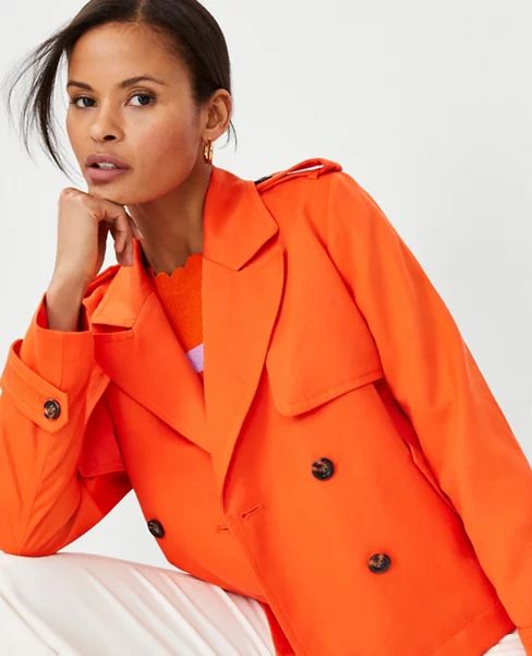 Twill Swing Trench Coat | Ann Taylor (US)