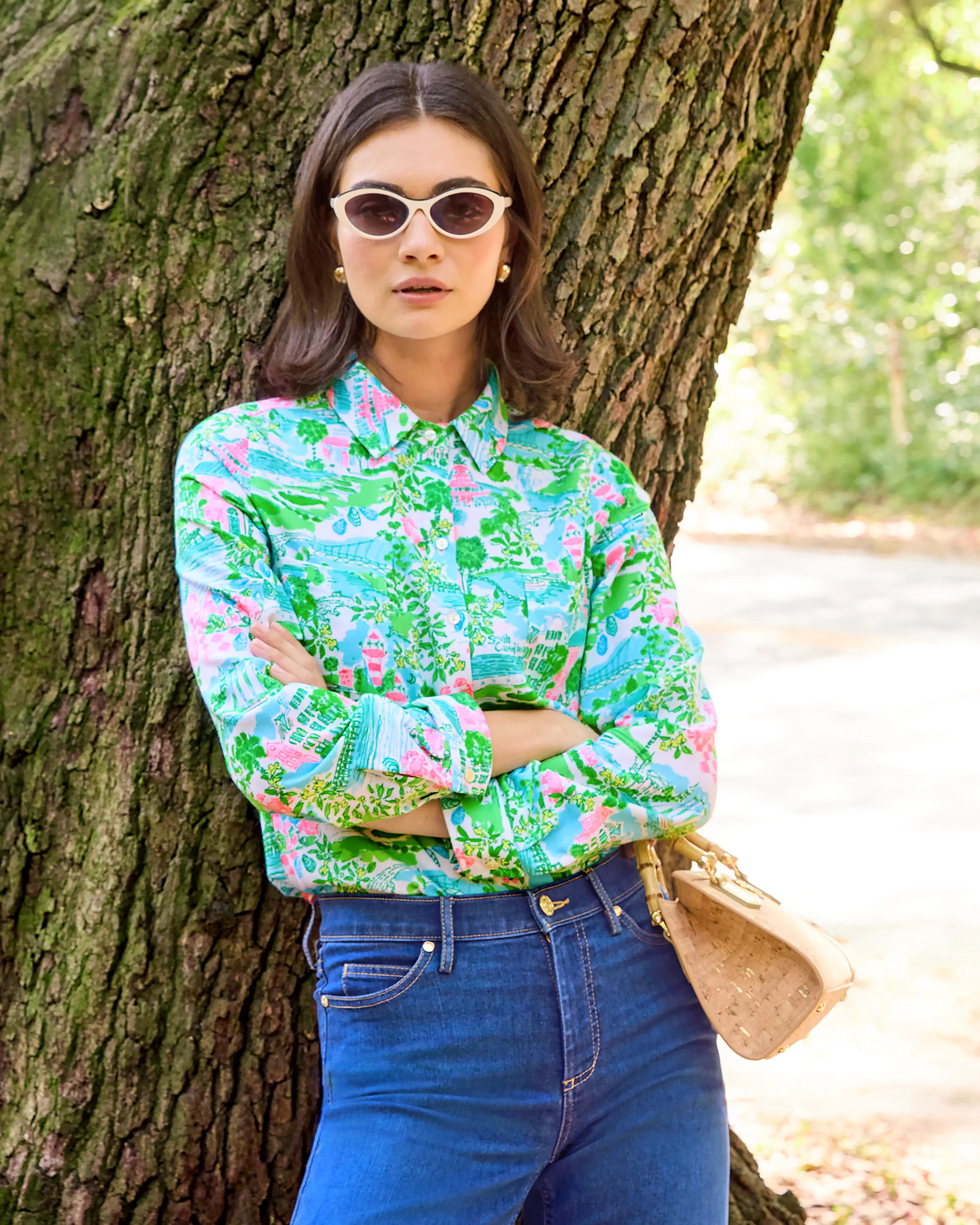 Sea View Linen Button Down Shirt | Lilly Pulitzer