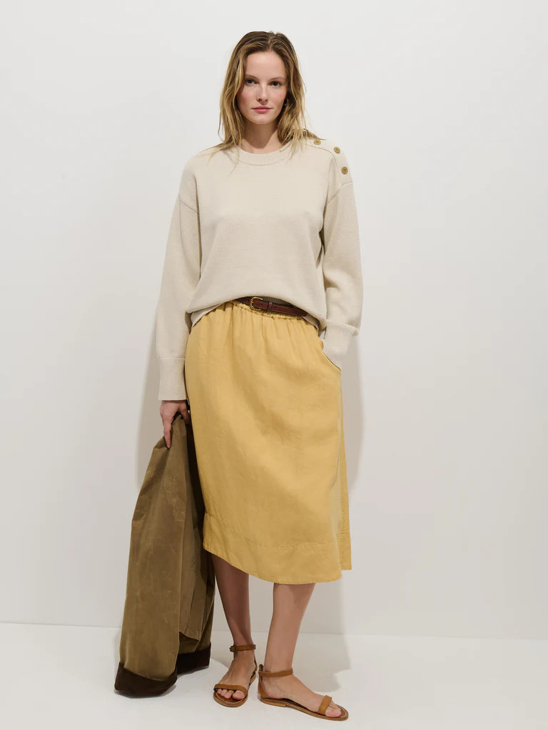 Maddie Skirt In Linen | Alex Mill