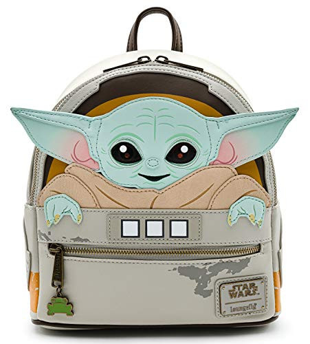 Loungefly Star Wars The Mandalorian Child Craddle Mini Backpack (One Size, Brown) | Amazon (US)