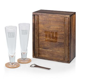 NFL Pilsner Acacia Wood Gift Box - Set for 2 | Pottery Barn (US)