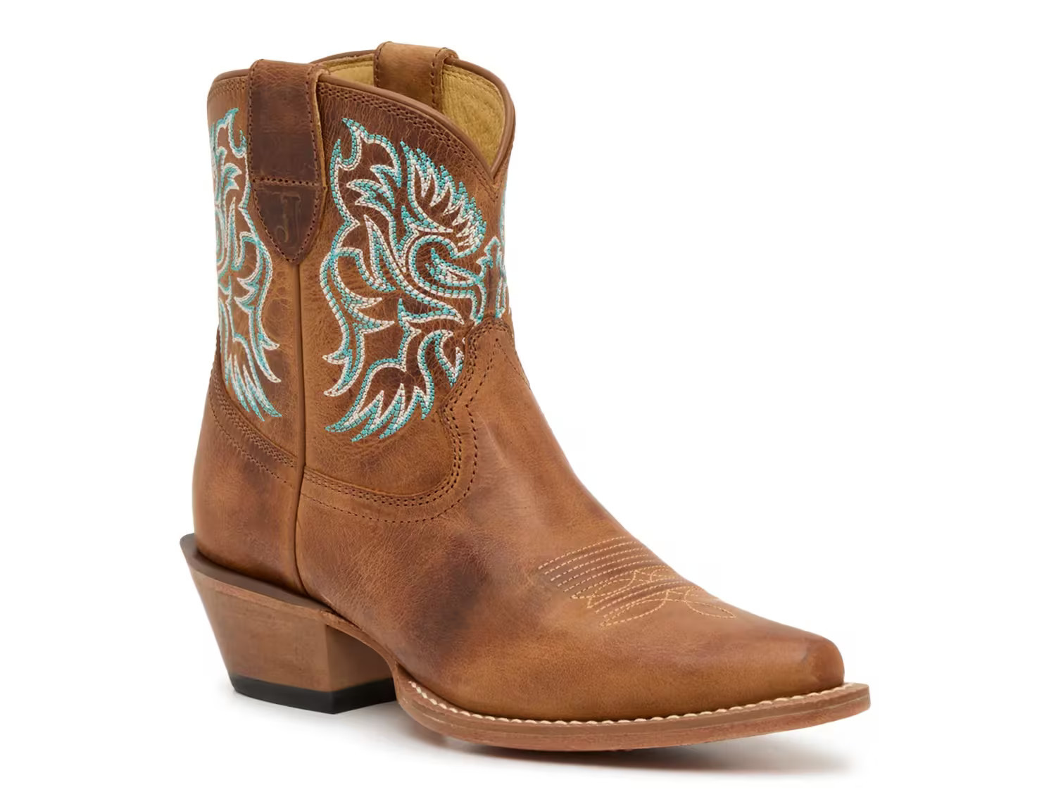 Justin Isabella Western Bootie | Women's | Cognac | Size 9.5 | Boots | DSW