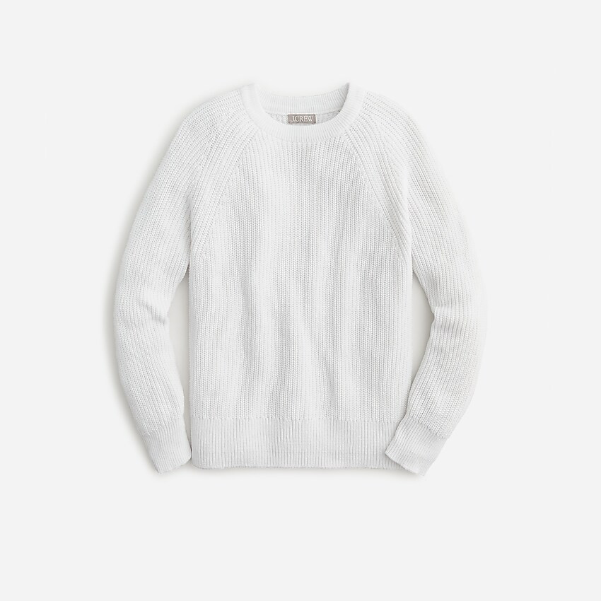 Cotton fisherman sweater | J. Crew US