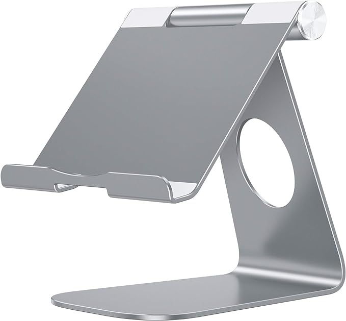 Tablet Stand Holder Adjustable, OMOTON T1 iPad Stand, Desktop Aluminum Tablet Dock Cradle Compati... | Amazon (US)